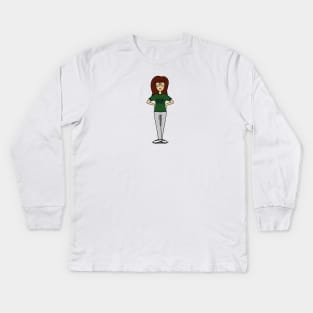 Daria/Billy Madison Mashup - You're not cool unless you pee your pants Kids Long Sleeve T-Shirt